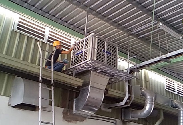 Lắp đặt hệ thống thông gió, quạt công nghiệp